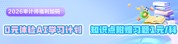 审计师7天体验课+知识点