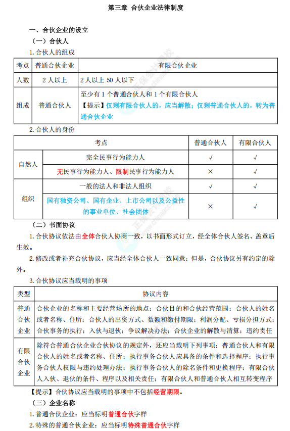 合伙企业法律制度