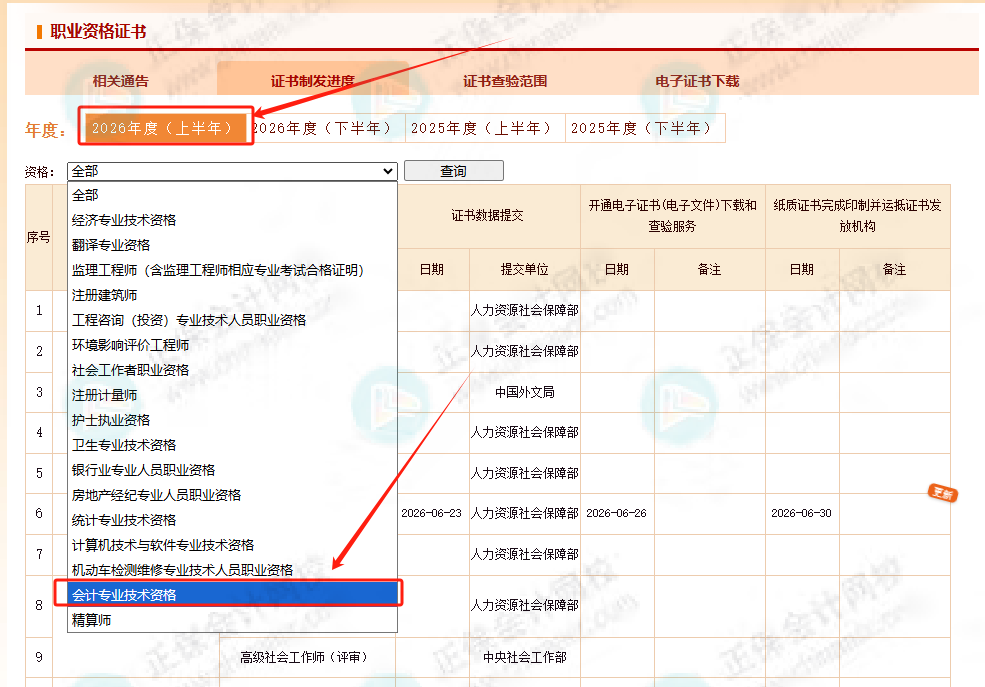 官宣!2026年初级会计证书进度查询入口上线!7 官宣!2026年初级会计证书进度查询入口上线!7