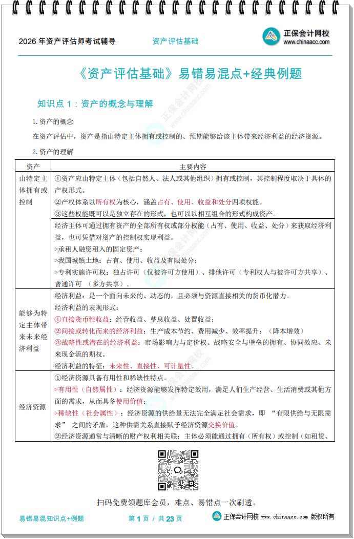 资产评估基础