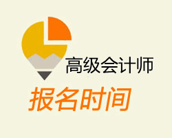 上海2015高级会计师考试报名时间