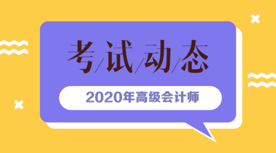 2020新疆高级会计师报名时间