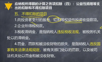 【微课】注会《税法》杨军老师：不得扣除的项目