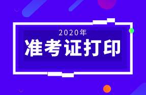 西宁2020年初级经济师准考证打印时间是几号？