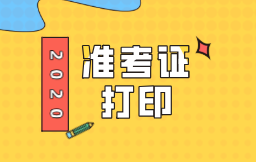上海2020初级经济师准考证打印时间是几号？