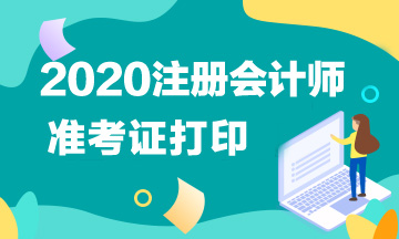 北京2020年注册会计师准考证打印时间调整到哪天了！