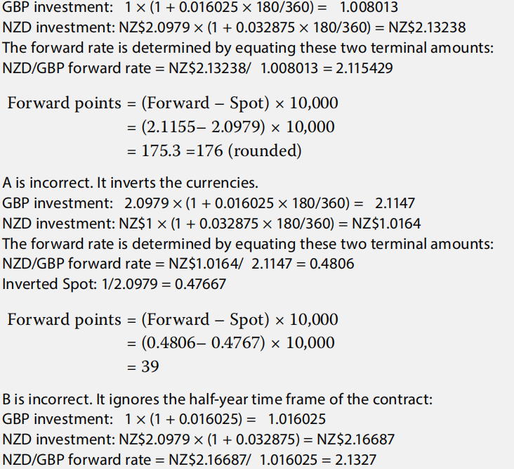 economics exercise:NZD/GBP forward rate