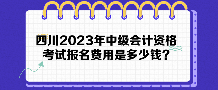 四川2023年中级会计资格考试报名费用是多少钱？