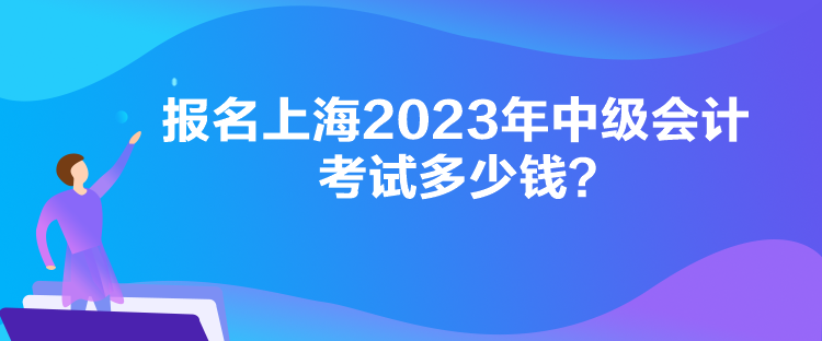 报名上海2023年中级会计考试多少钱？