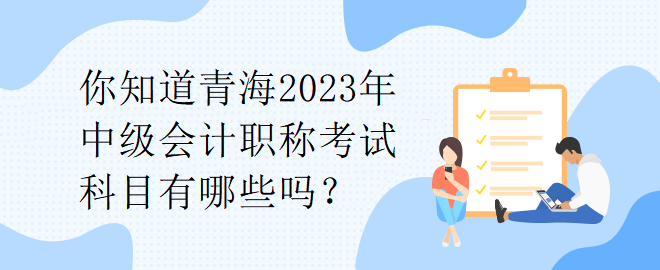 你知道青海2023年中级会计职称考试科目有哪些吗？