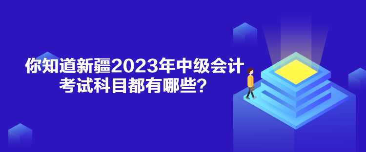 你知道新疆2023年中级会计考试科目都有哪些？