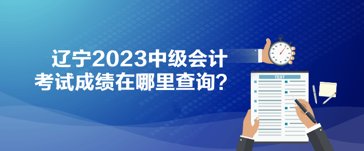 辽宁2023中级会计考试成绩在哪里查询？