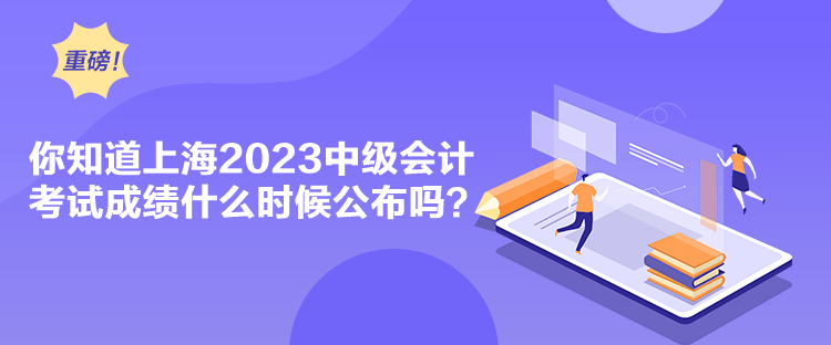 你知道上海2023中级会计考试成绩什么时候公布吗？
