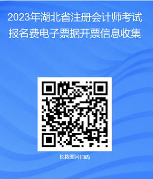 2023年湖北省注册会计师考试报名费电子票据开票信息搜集